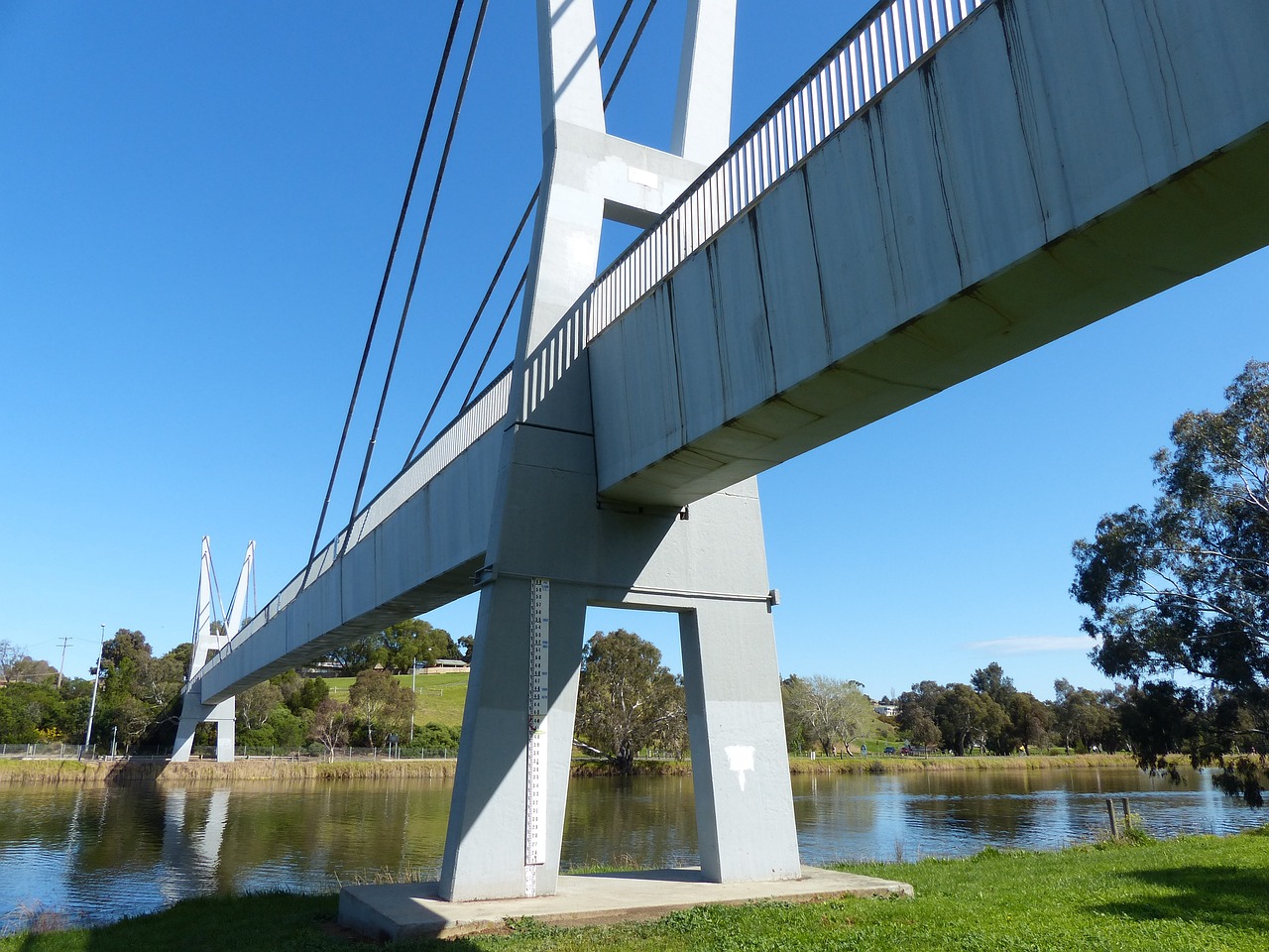 bridge, geelong, river